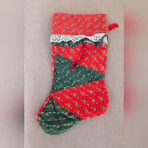 Christmas Stocking - Red & Green